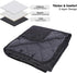 REDCAMP Large Windproof Camping Blanket with Sherpa Lining, Machine Washable 59"x 79" for Cold Weather Outdoor Use