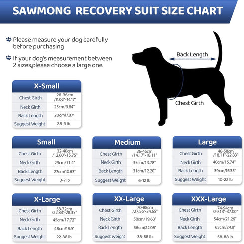 SAWMONG Recovery Suit for Dogs - Breathable Dog Onesie After Surgery, Camouflage, X-Large