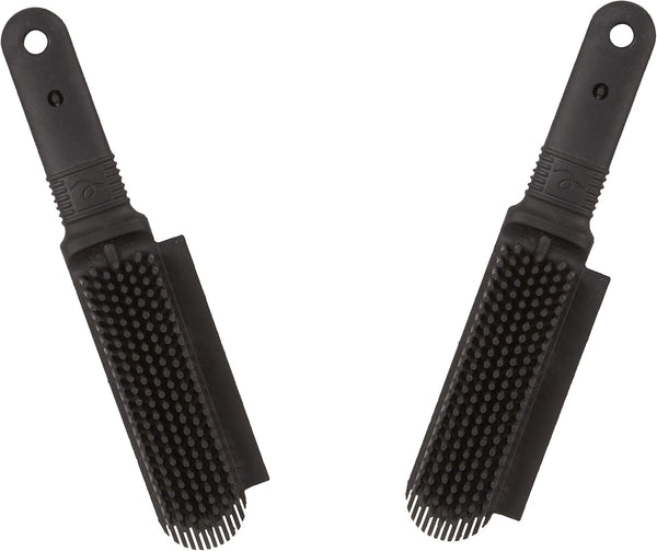 FURemover Plus, Rubber Pet Hair Remover Brush, Black with Gentle Bristles for Grooming Dogs and Cats (Pack of 2)