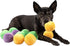 Midlee Squeaky and Crinkley Plush Dog Balls, Set of 8 (3 1/2" Refill Hide a Ball)
