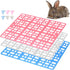6 Chinchillas Pcs Rabbit Cage Mats,Mat for Wire Floor,Cages Plastic Bunny Feet Pad Playpen Feet Mats Floor Feet Pads