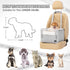 25lbs PETSFIT Dog Booster Car Seat, Waterproof PU Leather Dog Car Seats for Small Dogs with Patent Safe Buckles