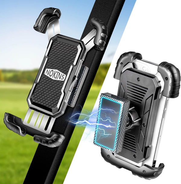 NOKINS Golf Cart Magnetic Phone Holder for EZGO/Club Car/Yamaha, Universal Mount for iPhone/Galaxy/Google Pixel