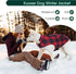 Kuoser Dog Winter Coat, Reversible Jacket, Warm British Style Vest for Small Dogs, Windproof, Red S