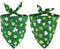 LosFong St. Patrick's Day Dog Bandanas 2 Pack, Reversible Triangle Shamrocks Leprechaun