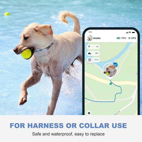 Dog GPS Tracker Rubber Clip, Compatible with Tractive GPS Dog Location Tracker, Pack of 4