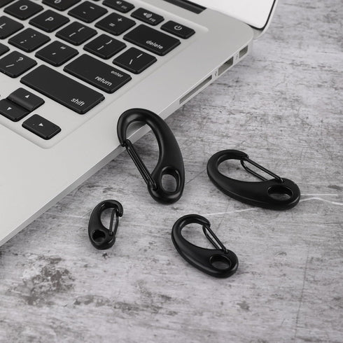12Pack Carabiner Clips Spring Snap Hook Buckle Clasps for Flag Pole Clips, Marine Clips, Dog Leashes