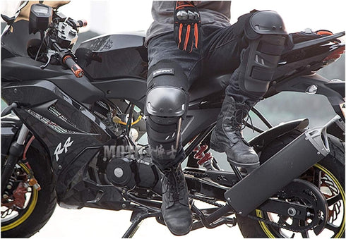 Motorcycle Knee Shin Guard Pads for Men Women, Anti-Slip Protector Adjustable Motocross Knee Protection Gear