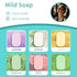 RAQEHO 300 6packs 1 Paper Soap Sheets for Travel - Travel Size Foaming Hand Soap Sheets Refills with Portable Box