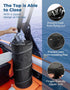 KEMIMOTO 50L Boat Trash Can, Marine Caddy Black Bag Boating Trash Bags Reusable Waterproof Boat Garbage Storage