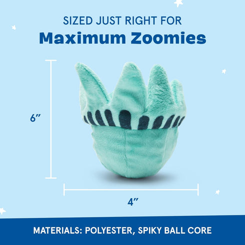 Barkbox Lady Liberty Ball 2-in-1 Dog Toy, Plush Squeaky Toy for Large Dogs