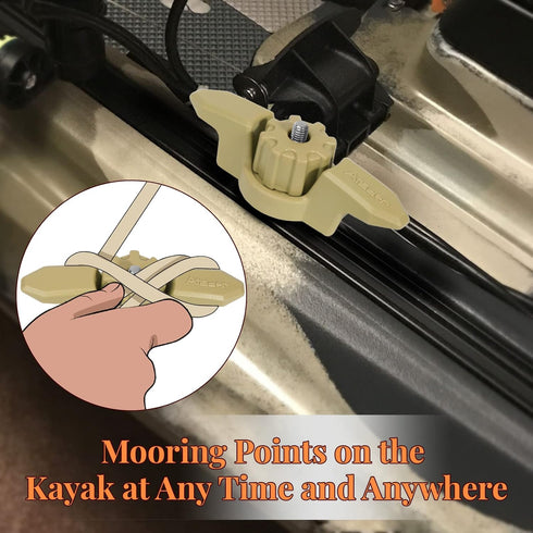 Kayak Anchor Cleat for Track Mount, Standard Kayak Cleat for Rail Mount Accessories
