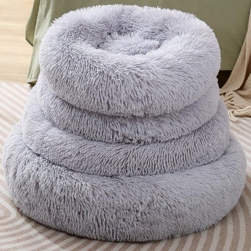 Dog Bed Cat Bed, Small Dogs Bed Doughnut Bed, Round Dog Bed, Cat Blanket, Cushion for Dogs up to 3Kg