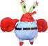 SpongeBob SquarePants for Pets Mr. Krabs Figure Plush Dog Toy, 6 Inch Small Dog Toy for SpongeBob Fans, Crab Squeaky