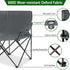 2 Leonyo Oversized Person Camping Chair, Double Camping Loveseat Chair for Adults, Foldable & Comfortable Double Seat