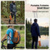 Kyxetuo 300 lbs Portable Camping Stool & Travel Seat - Heavy Duty, Aluminum Legs & PP Seat - Ultralight Collapsible