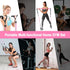 Pilates Bar Kit with Resistance Bands - Stackable Bands Workout Equipment for Legs, Hip, Waist, Arm
