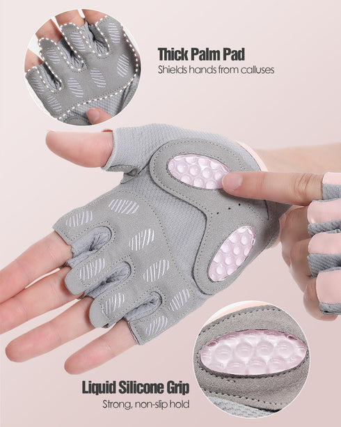 MitButy Workout Gloves for Men & Women Fingerless Gym Gloves for Weight Lifting, Crossfit, Fitness, Exercise & Training