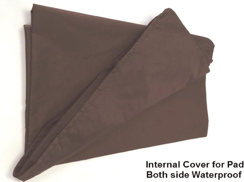 Dogbed4less 1 Pack Internal Duvet Case Waterproof Zipper Dog Bed Cover, 35"x20"X4" for Small Medium Memory Foam