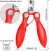 2 Pack Professional Dog Nail Trimmer, Safety Guard Clipper for Dogs, Sharp Trimmer with Nail File for Claw Care