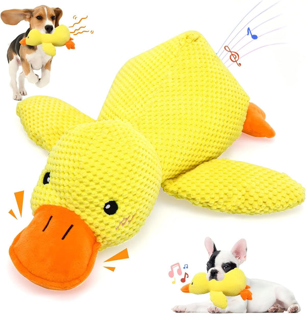 Calming Duck Toy for Dogs, 2026 New Interactive Crinkle Toy with Quack