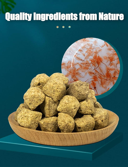 5 OZ Freeze Dried Brine Shrimp Cubes Aquatic Foods for Tropical Fish