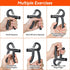 Hand Grip Strengthener Exerciser, 2 Pcs Adjustable Resistance 11-132 lbs Forearm Squeezer for Home Gym (Black)