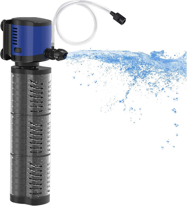 TARARIUM 660GPH Aquarium Filter for 100-300 Gallon Fish Tank, Submersible Water Pump, Turtle Tank Filter
