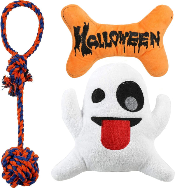 JPB Halloween Dog Toys, 3 Pack, Squeaky Toy for Small Dogs