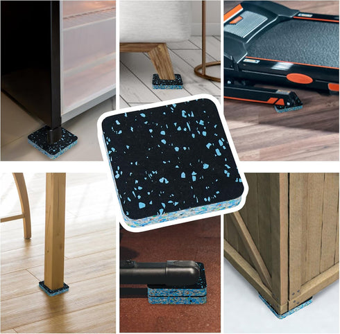 Luwint Treadmill Mat Pads, Rubber Foam Padding for Sound Isolation, Anti Vibration, Noise Reduction Floor Protection