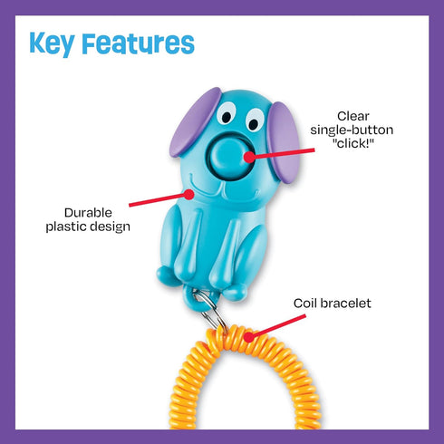 1 Brightkins Puppy Training Clicker - Dog Training & Behavior Aids, Puppy Obedience Clicker, Pet Trainer Tools, Cat
