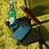 Teninch 2-Piece Folding Chair, Outdoor Storage Tray, Leisure Chair, backrest Tray, Camping Chair, Cup Holder, Folding