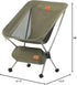 YL08 2.38 LBS Backpacking Naturehike Ultralight Camping Chair, Portable Chair with Anti-Sinking Feet, Lightweight