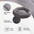 KASENTEX Dog Bed, Round Dog Beds for Medium/Large Dogs, Anti Slip and Machine Washable, Pink 27x27 Inches