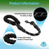 Short Training Leash for Dogs, 18” Rock Climbing Rope with Swivel Metal Snap-Bolt for Walking