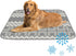 imiBBWQu Cooling Mat for Dogs Grey Stripes Green Pet Cooling Mat Washable Summer