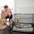 30x47 Inch Dog Crate Mat, Non-Slip Waterproof Dog Playpen Mat, Washable Kennel Mat, Absorbent Under Pet Cage Mat