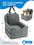 Sniffury 35 lbs, Dog Car Seat for Small/Medium Pets, Adjustable Booster Seat with Safety Leash, Washable Cover