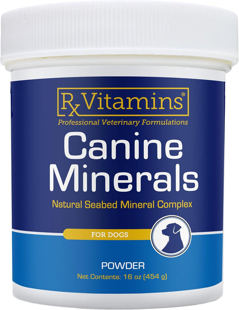 Rx Vitamins Canine Minerals - Essential Calcium & Magnesium Powder for Dogs - Bone, Joint & Immune Support, 16oz