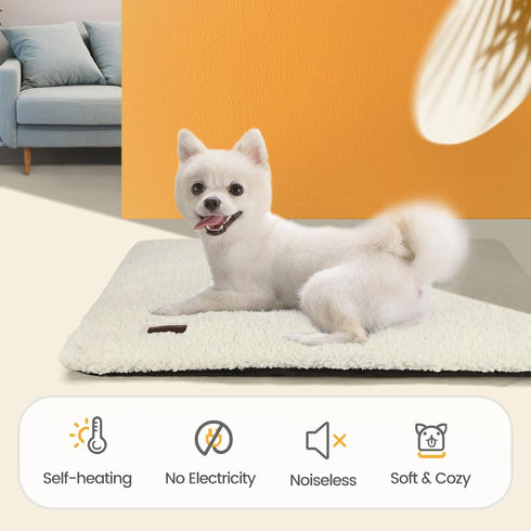 Self Warming Cat Bed, Extra Warm Thermal Pet Mat 24 x 18 inch for Indoor & Outdoor Pets, Washable with Non-Slip Bottom