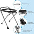 DSUWAZU Portable Toilet for Camping, Portable Toilet Seat, Portable Toilet Travel, Stainless Steel Portable Toilet