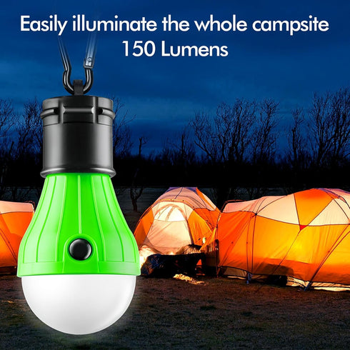 FLY2SKY Tent Lamp 4 Packs Portable LED Tent Lights Clip Hook Hurricane Emergency Lights LED Camping Lights Bulb Camping Lanterns Camping Equipment for Camping Hiking Backpacking Outage by FLY2SKY