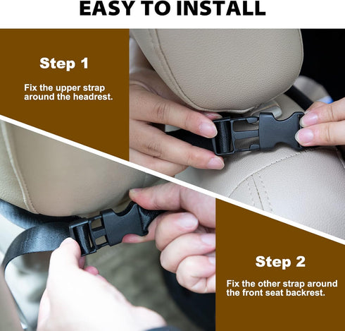 Truck Gun Rack (A Pair), 900D Sturdy Adjustable Seat Back Gun Storage for Automotive Rifle Holder Jeep