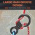 Rescue Figure 8 Descender Climbing Gear, 35KN/3500kg Aluminum Alloy Rigging Plate for Belaying