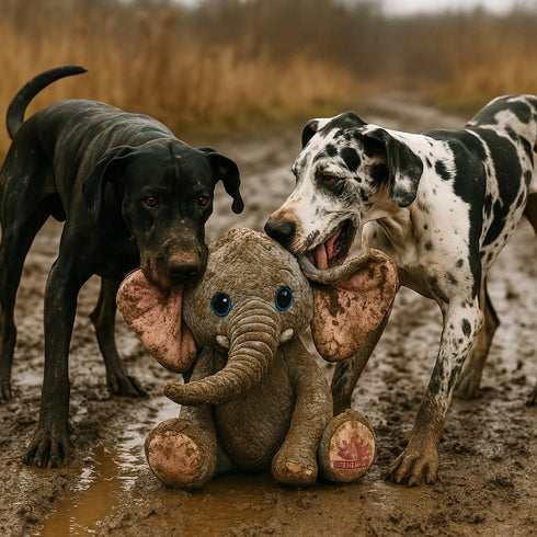Gentle Giants Plush Elephant Dog Toy | Heavy Duty Dog Toys for Large Dogs Dog Enrichment Toys for Large Dogs | Dog Toys