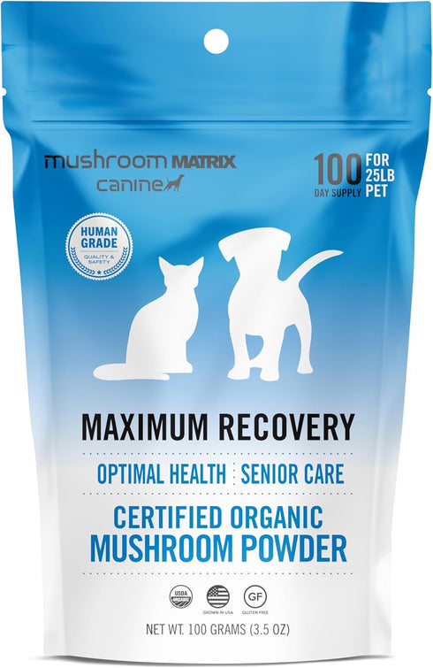 Om Mushroom Matrix Pet - Canine | Maximum Recovery | USA Grown
