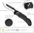 OUTDOOR EDGE 3.0" Onyx EDC - Replaceable Blade Folding Pocket Knife with Dual Thumb Opener and Pocket Clip with 3 Blades by OUTDOOR EDGE