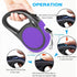Heavy Duty Retractable Dog Leash, 16ft for S to L Dogs up to 45/115 lbs, Upgraded Lock System, Purple