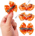 PET SHOW Bowknot Dog Hair Bows with French Barrette Clips - Pack of 10 Grooming Accessories for Yorkie, Teddy, Puppies