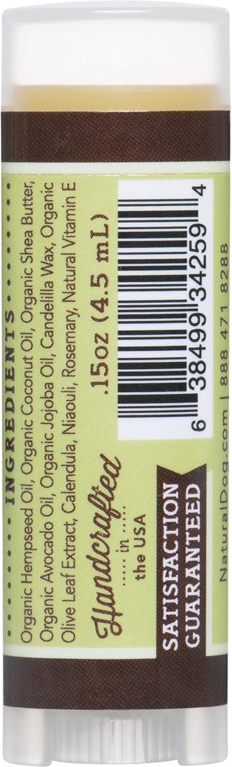 Natural Dog Company Wrinkle Balm Travel Stick, 0.15 oz, Dog Lotion for Dry Itchy Skin, Made in USA